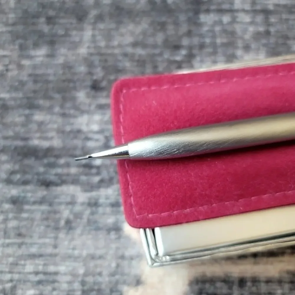 Lady Sheaffer 620 Mechanical Pencil (70s) Brushed Chrome Ornate Florentine .9mm